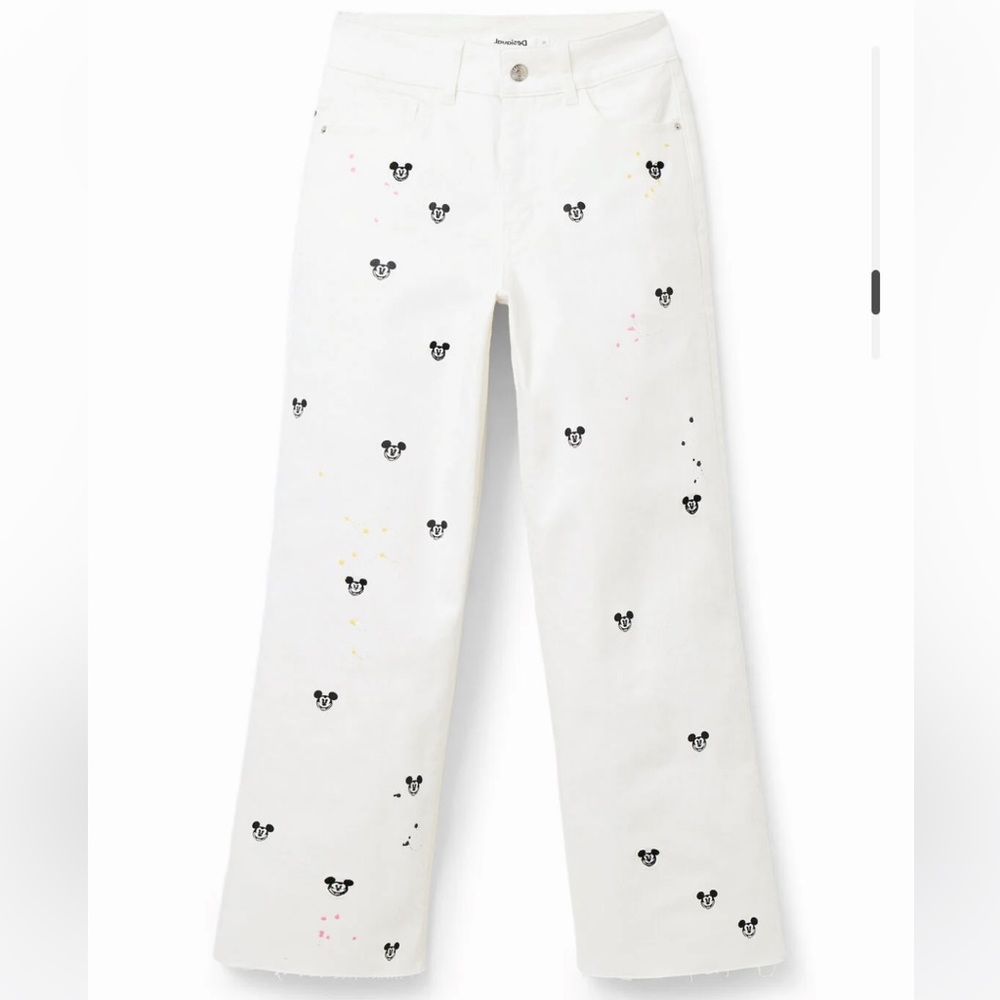 Mickey Jean with splatter effect